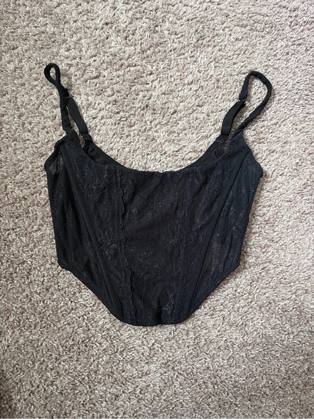 Black Lace Corset